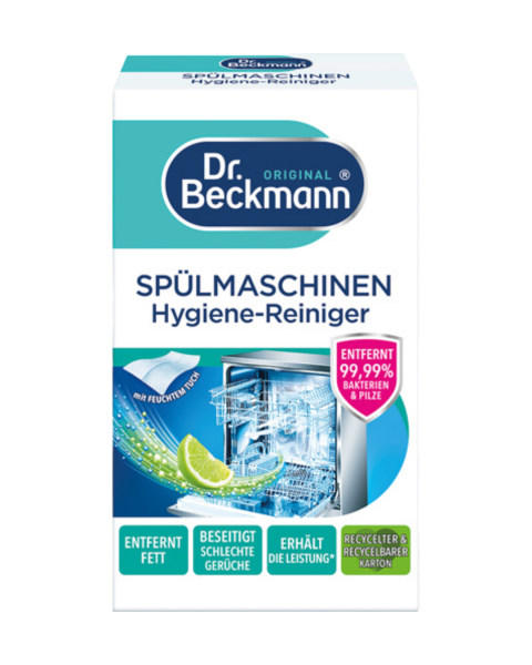 Dr. Beckmann Spuelmaschinen Hygiene­reiniger, mit Zitrus­ Frische, 75g